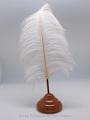 Feather pen 22-022-11-Simple-Single +  pen rest 11-025-11-Wood